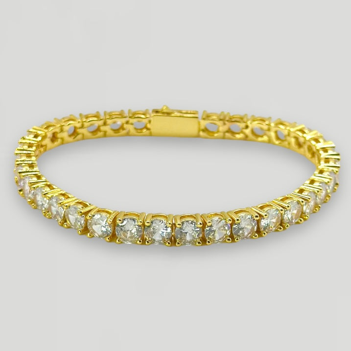 5mm Tennis Bracelet - Gold