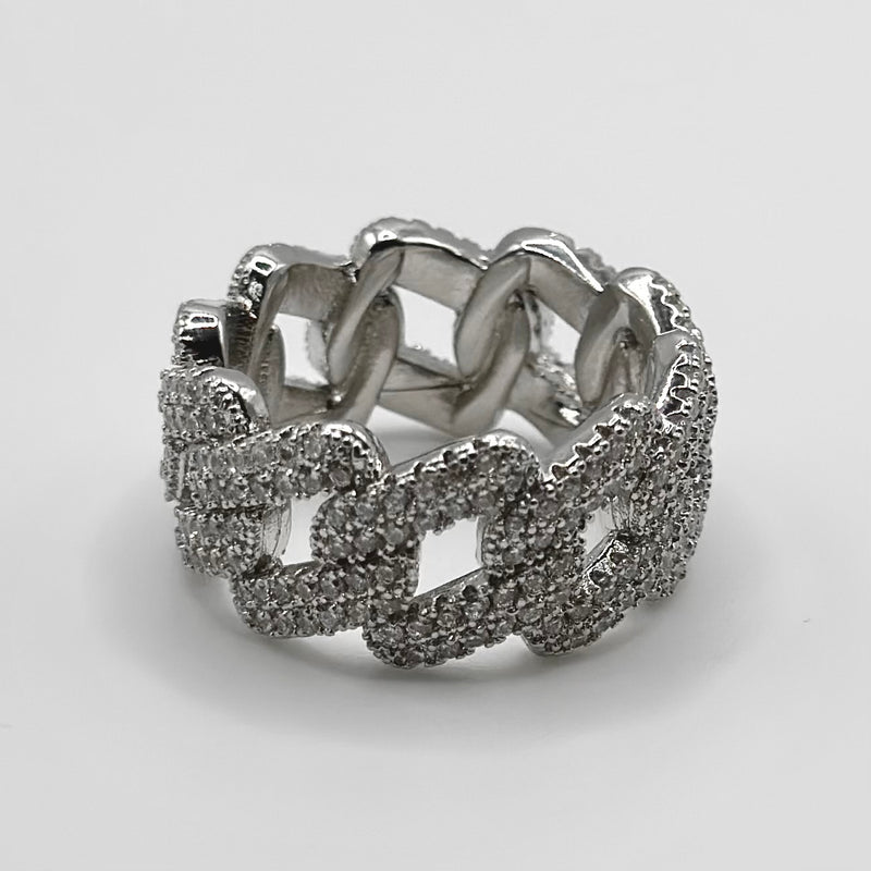 Iced Prong Ring