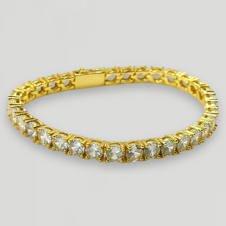 5mm Tennis Bracelet - Gold