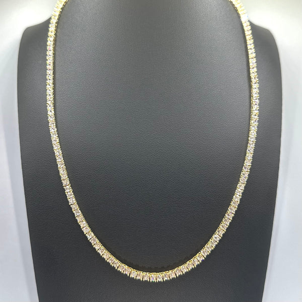 3mm Tennis Chain - Gold