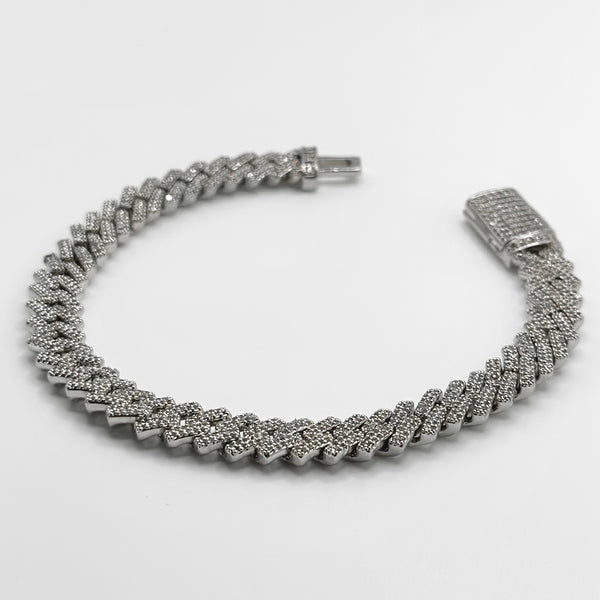 8mm Iced Prong Bracelet