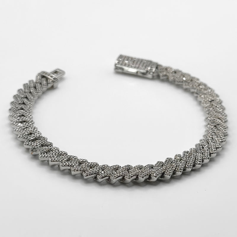 8mm Iced Prong Bracelet