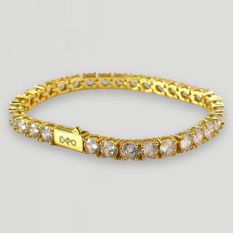 5mm Tennis Bracelet - Gold