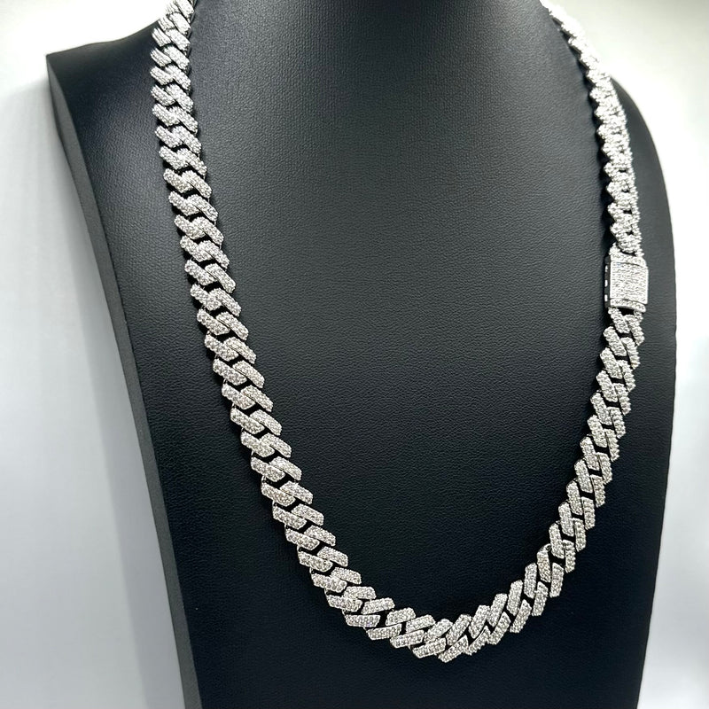 10mm Iced Prong Chain