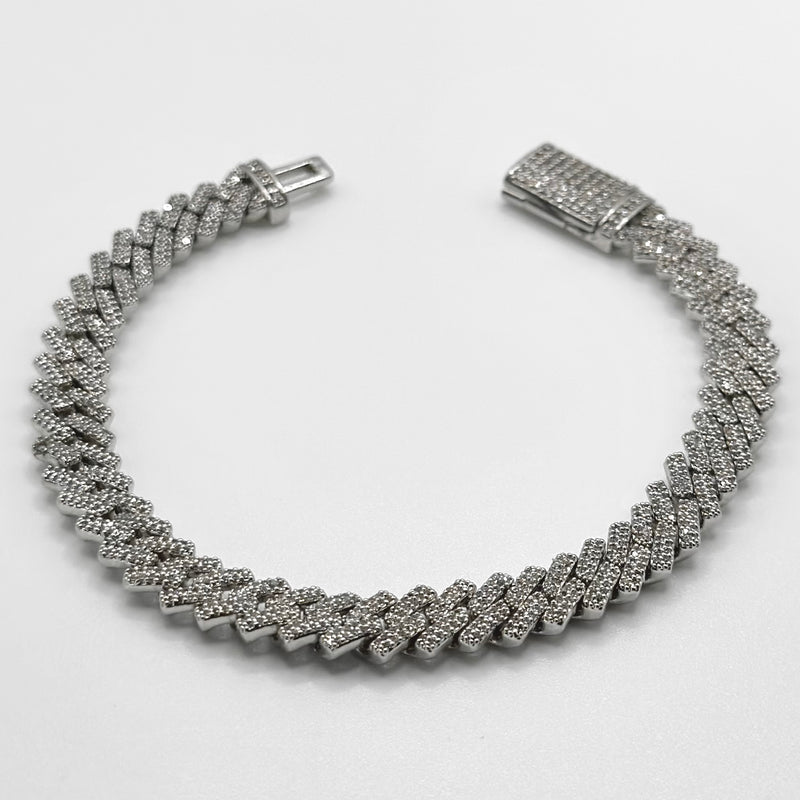 8mm Iced Prong Bracelet