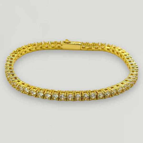 3mm Tennis Bracelet - Gold