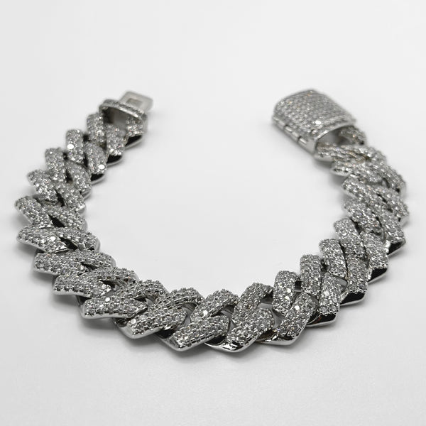 14mm Iced Prong Bracelet