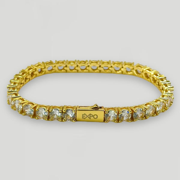 5mm Tennis Bracelet - Gold